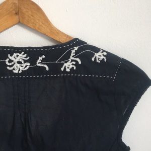 Gap embroidered wrap top